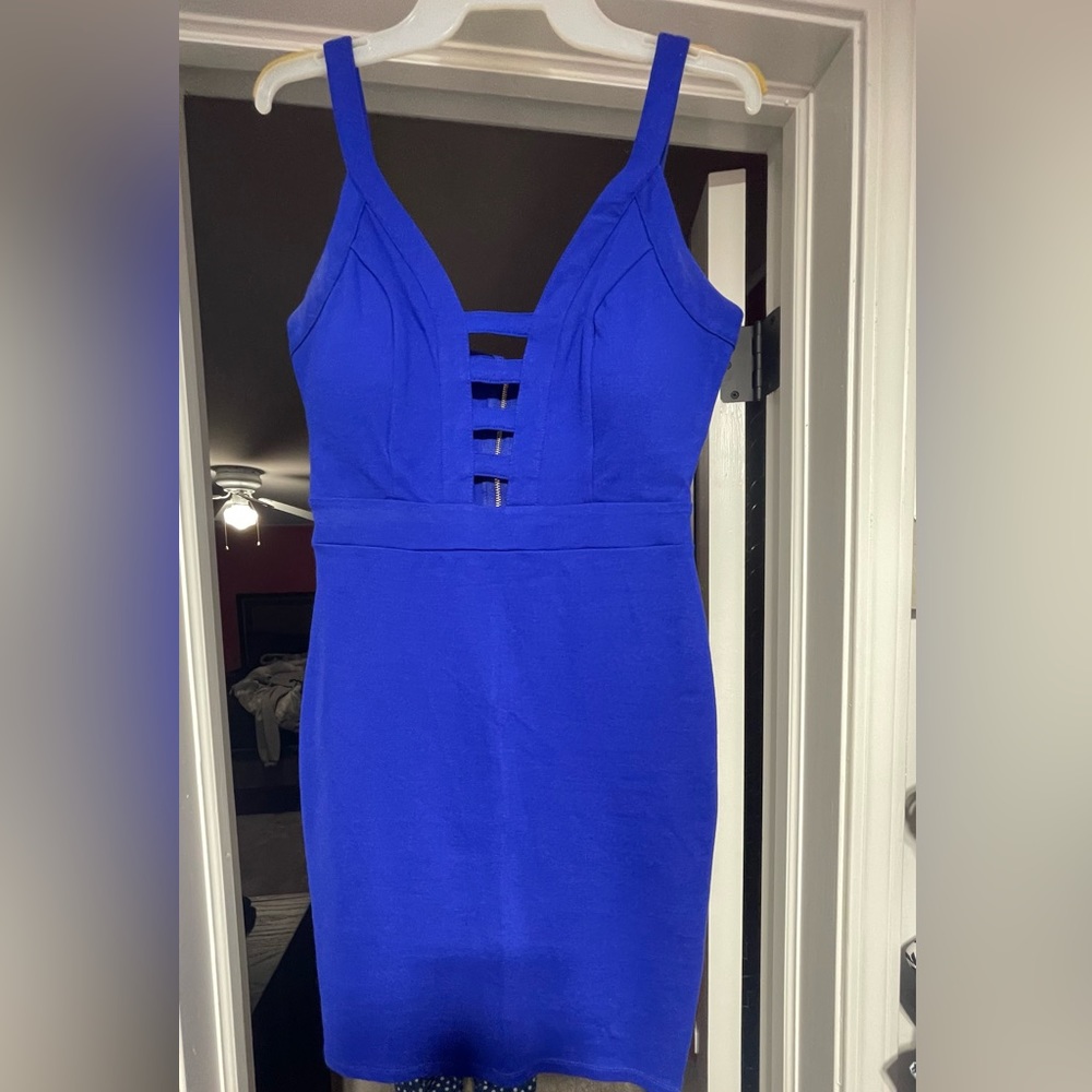 Blue dress mini dress